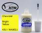 Preview: Chevrolet, Bright Yellow, 43U / WA962J: 20ml Lackstift, von ATW Autoteile West.